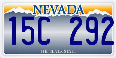 NV license plate 15C292