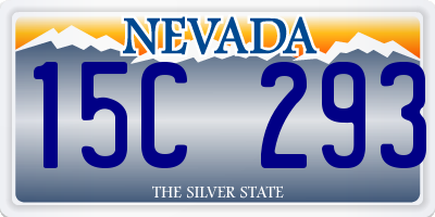 NV license plate 15C293