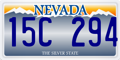 NV license plate 15C294