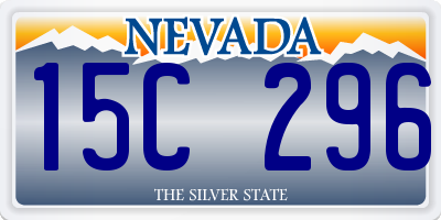 NV license plate 15C296