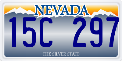 NV license plate 15C297