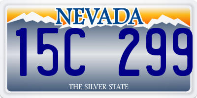 NV license plate 15C299