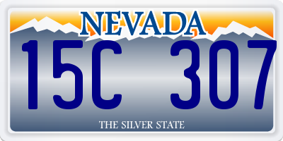NV license plate 15C307