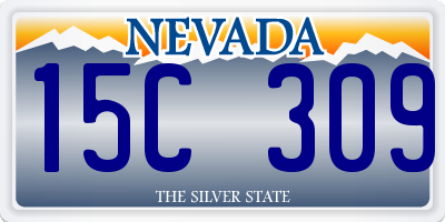 NV license plate 15C309