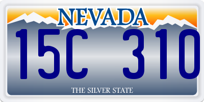 NV license plate 15C310