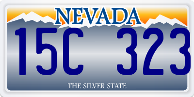 NV license plate 15C323