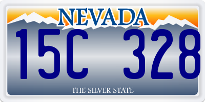 NV license plate 15C328