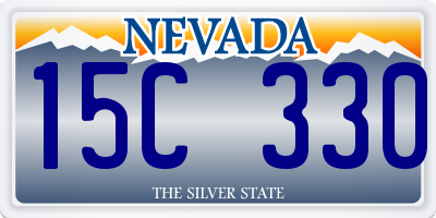 NV license plate 15C330