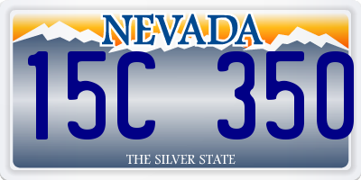 NV license plate 15C350