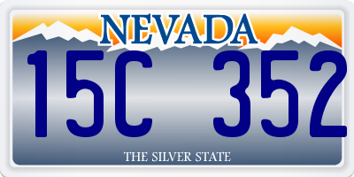 NV license plate 15C352