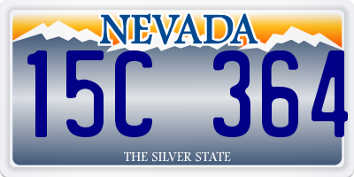 NV license plate 15C364