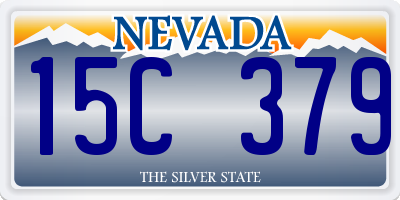 NV license plate 15C379