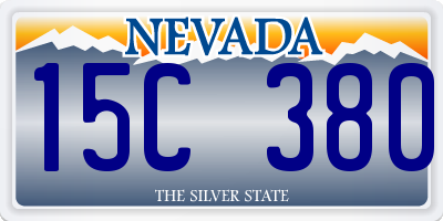 NV license plate 15C380