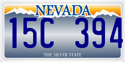 NV license plate 15C394