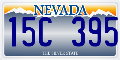 NV license plate 15C395