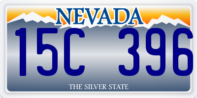NV license plate 15C396