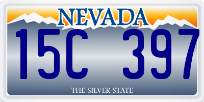 NV license plate 15C397