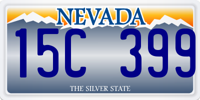 NV license plate 15C399