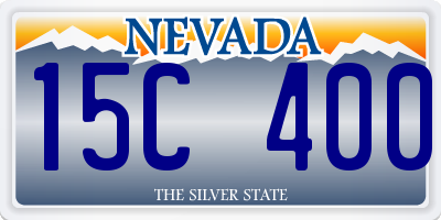 NV license plate 15C400