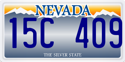 NV license plate 15C409