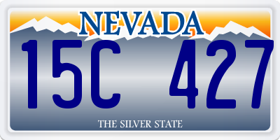 NV license plate 15C427