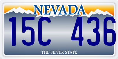 NV license plate 15C436