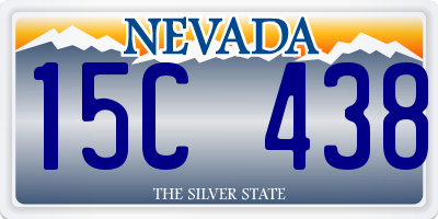 NV license plate 15C438