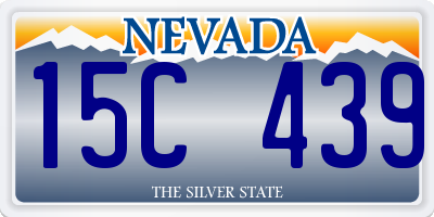 NV license plate 15C439