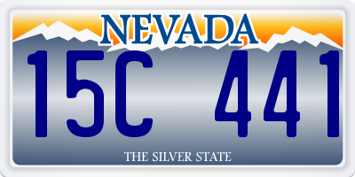 NV license plate 15C441