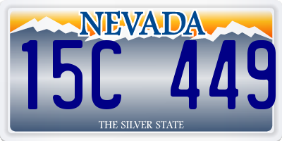 NV license plate 15C449