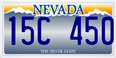 NV license plate 15C450