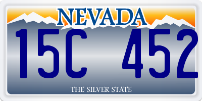 NV license plate 15C452