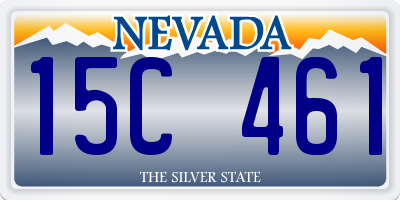 NV license plate 15C461