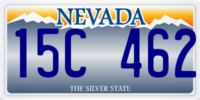 NV license plate 15C462