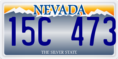 NV license plate 15C473