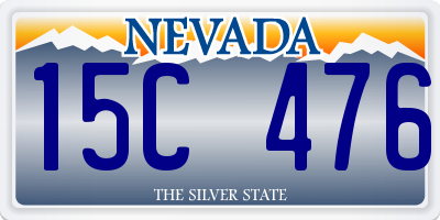 NV license plate 15C476