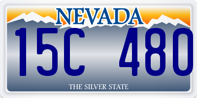 NV license plate 15C480