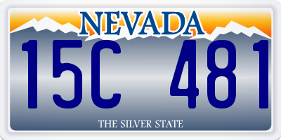 NV license plate 15C481