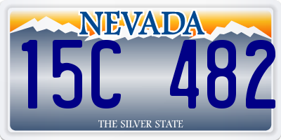 NV license plate 15C482