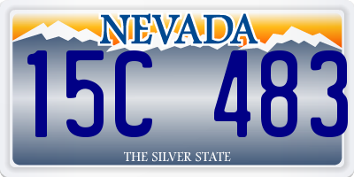 NV license plate 15C483