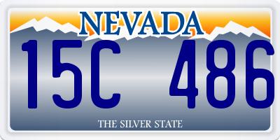 NV license plate 15C486