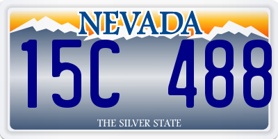 NV license plate 15C488