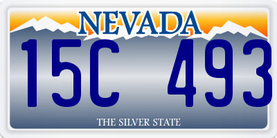 NV license plate 15C493