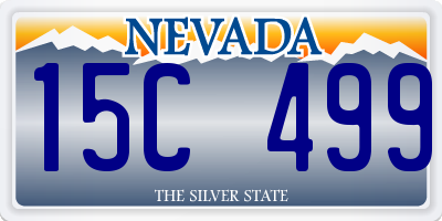 NV license plate 15C499
