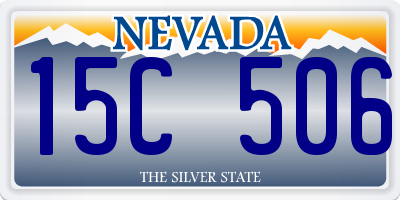 NV license plate 15C506