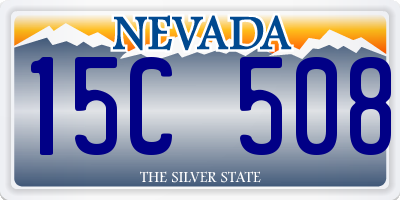 NV license plate 15C508