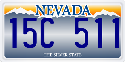NV license plate 15C511