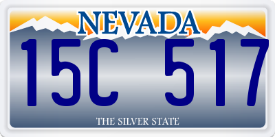 NV license plate 15C517