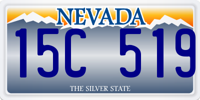 NV license plate 15C519