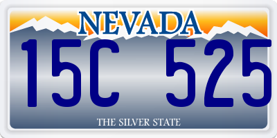 NV license plate 15C525